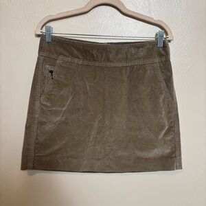 Banana Republic Woman's‎ Skirt Mini Corduroy Pockets Stretch Brown Size 6